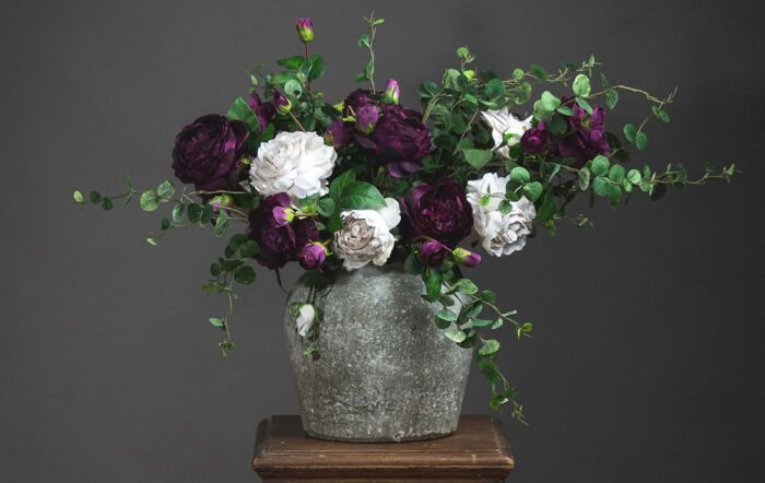 Hill Interiors Aged Stone Ceramic Vase Hill Interiors Aged Stone Ceramic Vase