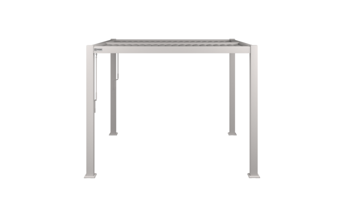 Maze Pergola 3m x 4m - With 4 Drop Sides & LED Lighting - White Maze Pergola 3m x 4m - With 4 Drop Sides & LED Lighting - White