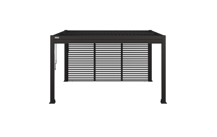 Maze Pergola 3m x 4m With 4 Drop Sides & LED Lighting - Grey Maze Pergola 3m x 4m With 4 Drop Sides & LED Lighting - Grey