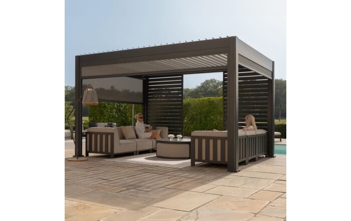 Maze Eden Pergola Aluminium Rectangular 3 x 4 - Frame Only Maze Eden Pergola Aluminium Rectangular 3 x 4 - Frame Only