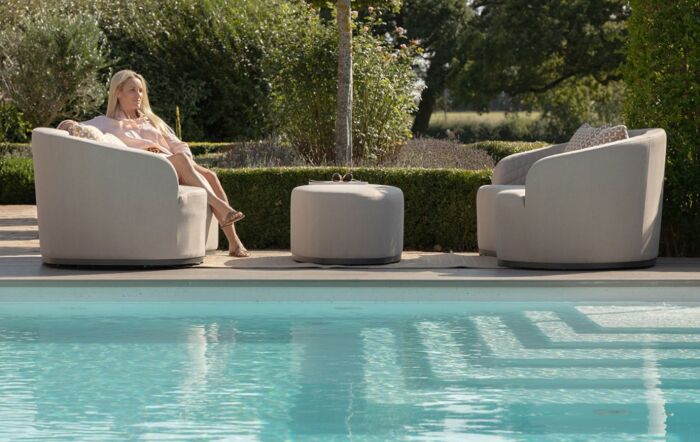 Maze Ambition Curve 3 Seater Sofa  Daybed - Oatmeal Maze Ambition Curve 3 Seater Sofa  Daybed - Oatmeal