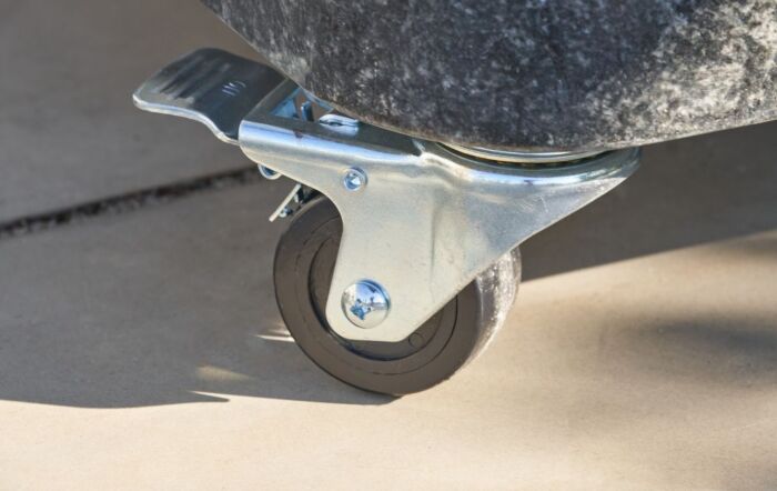 Pacific Lifestyle Ancona Anthracite Round Edge Granite 90kg Wheeled Parasol Base