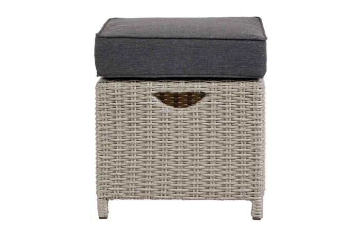 Pacific Lifestyle Stone Grey Antigua Corner Set with Ceramic Top