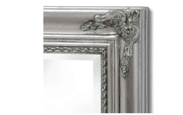 Hill Interiors Baroque Slimline Antique Silver Full Length Mirror Hill Interiors Baroque Slimline Antique Silver Full Length Mirror