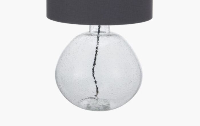 Pacific Lifestyle Beja Organic Shape Clear Bubble Glass Table Lamp Pacific Lifestyle Beja Organic Shape Clear Bubble Glass Table Lamp