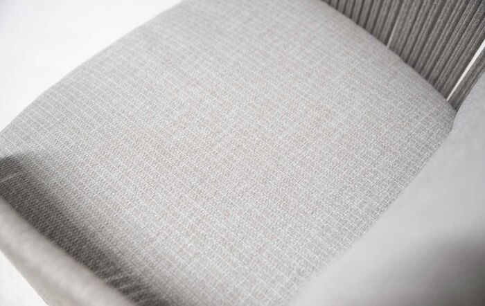 Bernini Six Seat Rectangle Teak Table with Frost Legs