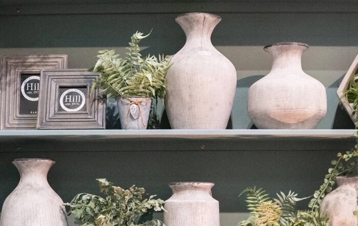 Hill Interiors Bloomville Squat Stone Vase  Hill Interiors Bloomville Squat Stone Vase