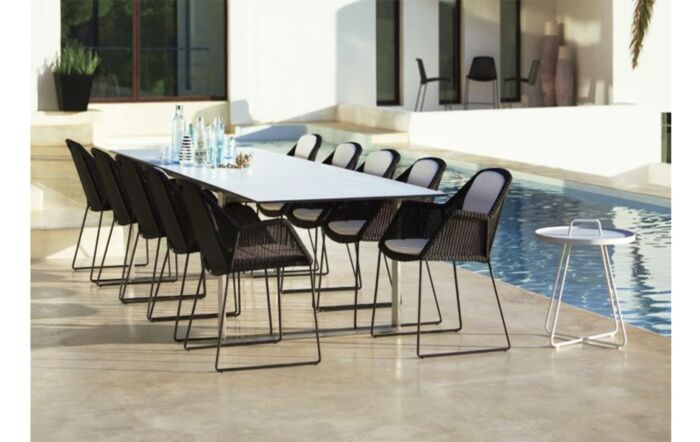 Cane-Line Breeze Ten Seater Extending Dining Set - Grey