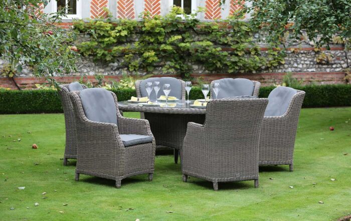 4 Seasons Outdoor Brighton Victoria 6 Seat Dining Set  4 Seasons Outdoor Brighton Victoria 6 Seat Dining Set