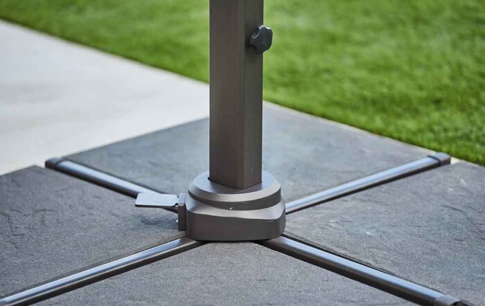 Cane-Line Hyde Luxe Hanging Parasol 3m x 4m - Dusty White