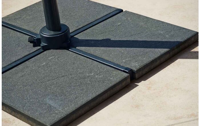 Cane-Line Hyde Luxe Hanging Parasol 3m x 4m - Light Grey