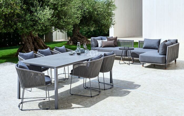 Cane-Line Moments & Pure Six Seater Dining Set Cane-Line Moments & Pure Six Seater Dining Set