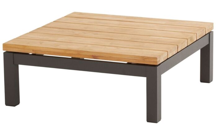 4 Seasons Capitol Lounge Set With Footstool & 90cm Coffee Table-Grey