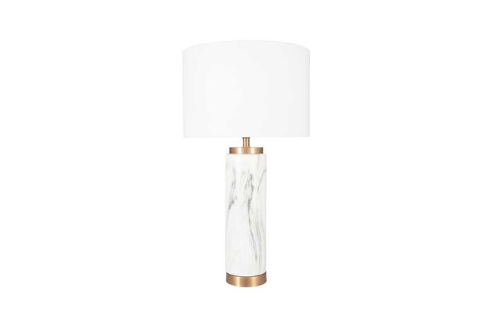 Pacific Lifestyle Carrara Marble Effect Ceramic Tall Table Lamp Pacific Lifestyle Carrara Marble Effect Ceramic Tall Table Lamp