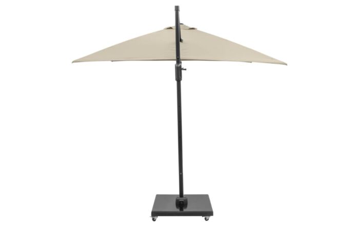 Platinum Challenger T2 3mt Square Champagne Free Arm Parasol With 90kg Wheeled Base