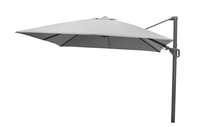 Pacific Lifestyle Challenger T2 3mt Square Luna Grey Free Arm Parasol & 90kg Wheeled Granite Base Pacific Lifestyle Challenger T2 3mt Square Luna Grey Free Arm Parasol & 90kg Wheeled Granite Base