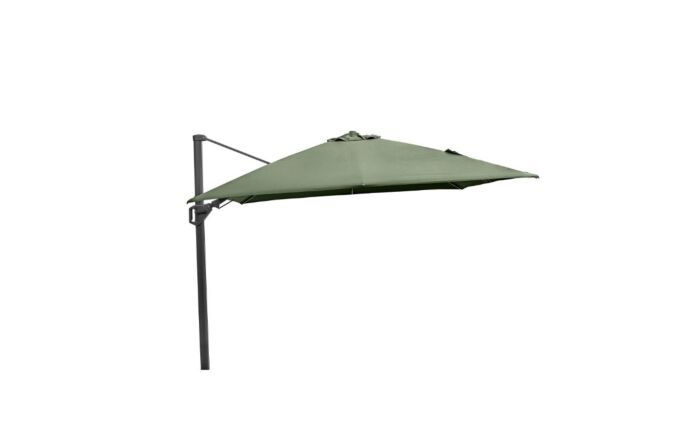 Pacific Lifestyle Challenger T2 3m Square Olive Free Arm Parasol With 90kg Wheeled Base Pacific Lifestyle Challenger T2 3m Square Olive Free Arm Parasol With 90kg Wheeled Base