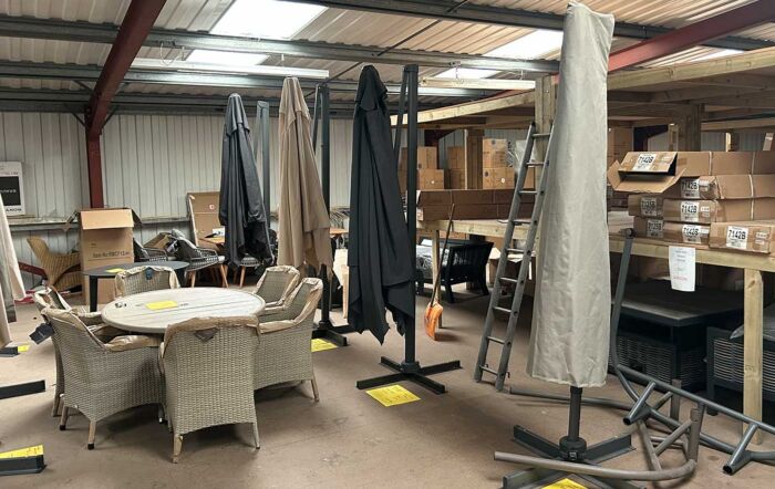 Clearance Cantilever Parasols - Wakefield Showroom