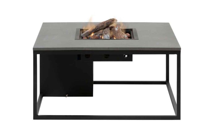 Pacific Lifestyle Cosiloft 100cm Black Steel and Grey Stone Effect Firepit Pacific Lifestyle Cosiloft 100cm Black Steel and Grey Stone Effect Firepit