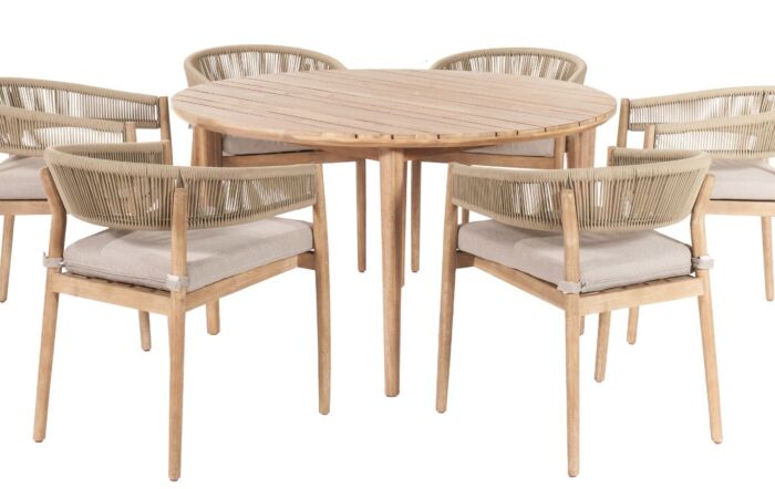 Pacific Lifestyle Denver Sage Green Outdoor 6 Seater Dining Set