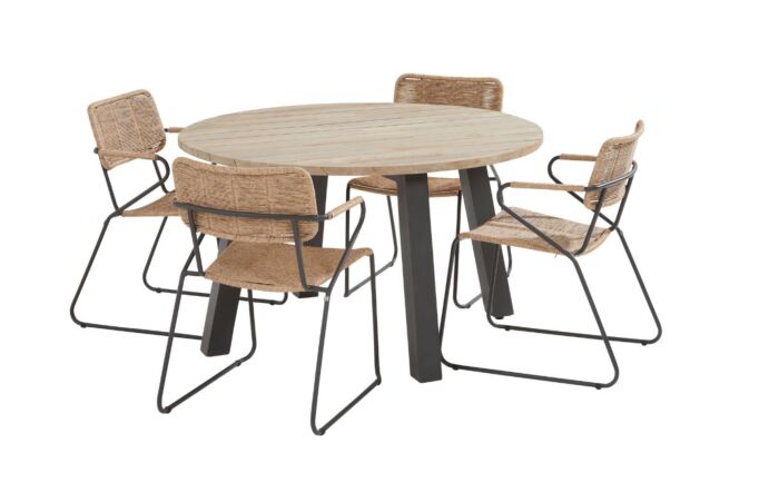 Four Seasons Outdoor 130cm Derby Dining Table