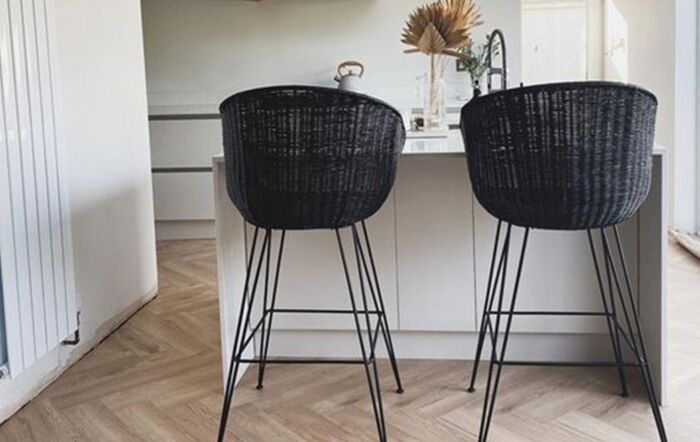 Desser Porto Black Bar Stool
