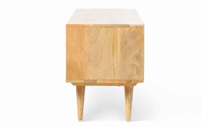 Desser Manhattan Wide Rattan & Wood TV Stand With Storage In Natural