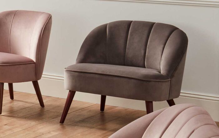 Pacific Lifestyle Portofino Dove Grey Velvet Chair  Pacific Lifestyle Portofino Dove Grey Velvet Chair