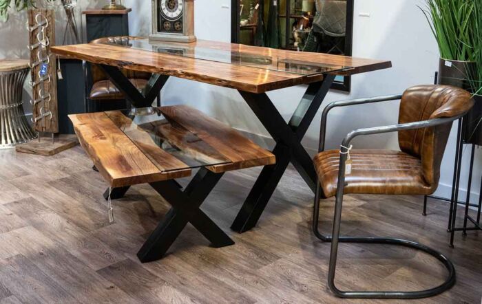 Hill Interiors Live Edge Collection River Dining Table Hill Interiors Live Edge Collection River Dining Table