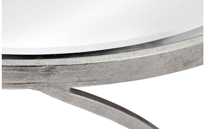 Hill Interiors Silver Curved Design Set Of 2 Side Tables Hill Interiors Silver Curved Design Set Of 2 Side Tables