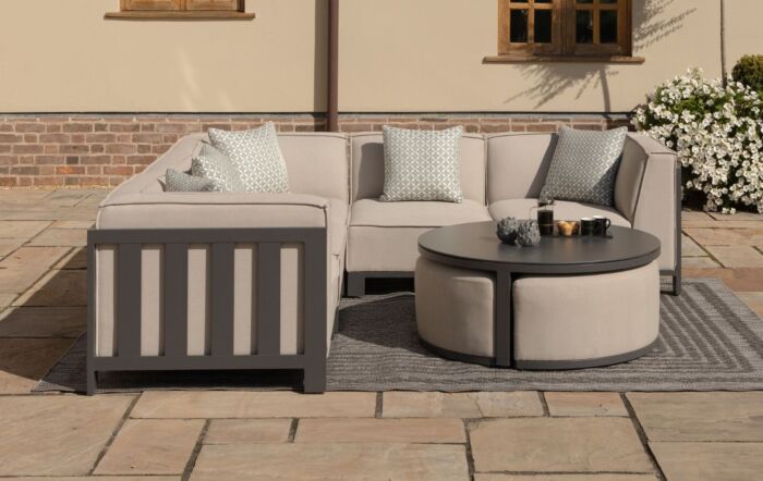 Maze Ibiza Small Outdoor Corner Sofa Set - Oatmeal