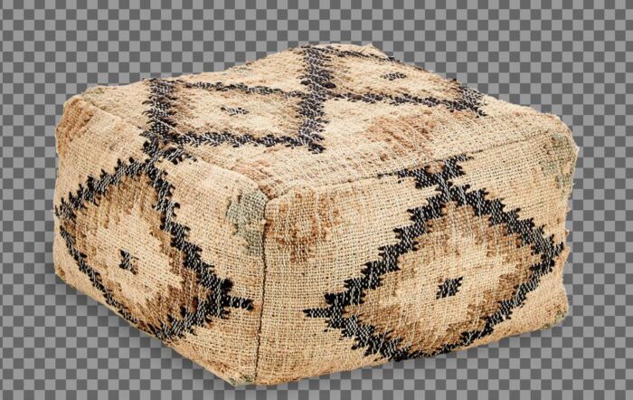 Nkuku Kesu Kilim Pouf - Small Nkuku Kesu Kilim Pouf - Small