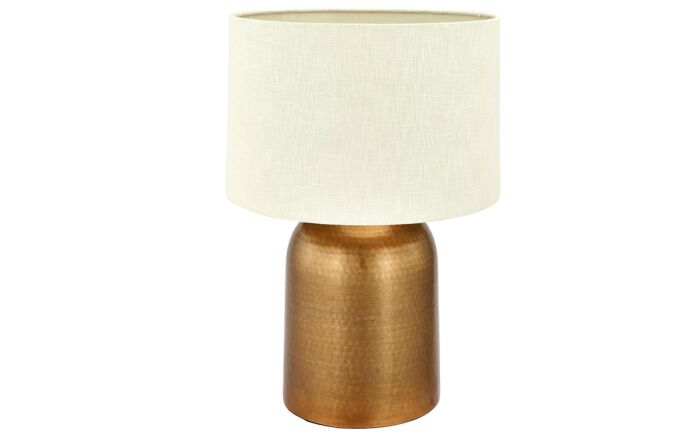 Pacific Lifestyle Kochi Antique Brass Metal Hammered Table Lamp