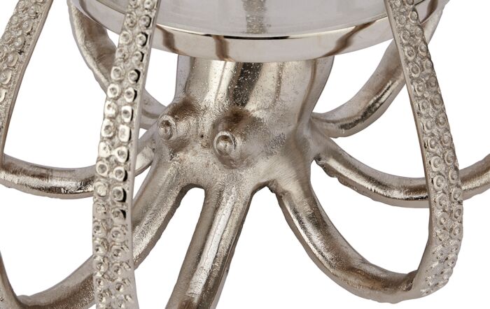 Hill Interiors Large Silver Octopus Candle Hurricane Lantern Hill Interiors Large Silver Octopus Candle Hurricane Lantern