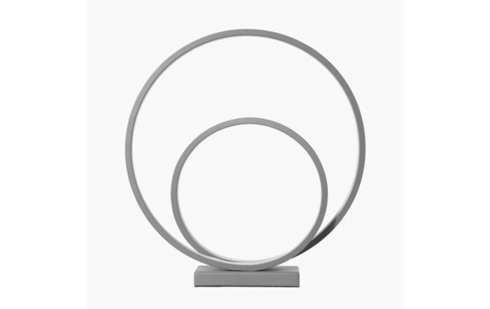 Pacific Lifestyle Ara Grey Double Circle LED Table Lamp Pacific Lifestyle Ara Grey Double Circle LED Table Lamp