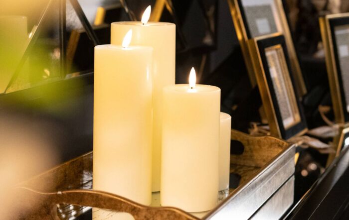 Hill Interiors Luxe Collection Natural Glow Set 3 Candles  Hill Interiors Luxe Collection Natural Glow Set 3 Candles