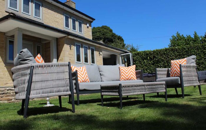 Bramblecrest Mauritius Grey Two Seater Garden Sofa Set Bramblecrest Mauritius Grey Two Seater Garden Sofa Set