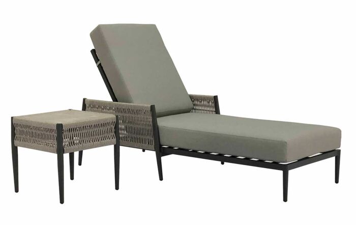 Bramblecrest Mauritius Lounger with Square Side Table Bramblecrest Mauritius Lounger with Square Side Table