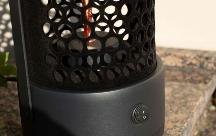 Maze Luna Large Portable Electric Patio Heater - 1200W Maze Luna Large Portable Electric Patio Heater - 1200W