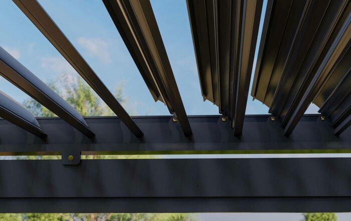 Maze Pergola 3m x 3m With 4 Drop Sides & LED Lighting - Grey Maze Pergola 3m x 3m With 4 Drop Sides & LED Lighting - Grey