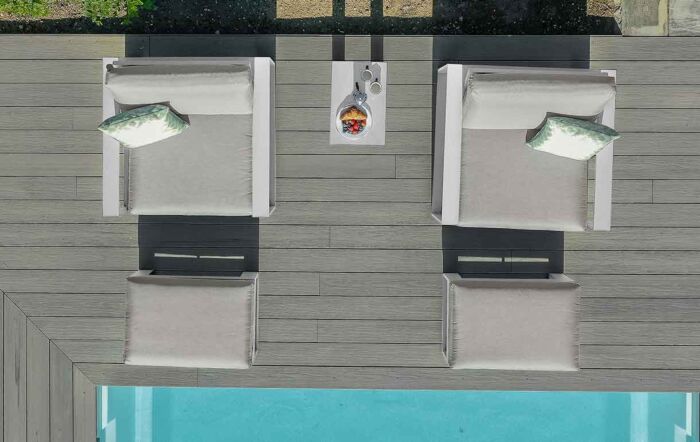 Maze Amalfi 5pc Lounge Set - White Maze Amalfi 5pc Lounge Set - White