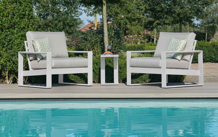 Maze Amalfi 5pc Lounge Set - White Maze Amalfi 5pc Lounge Set - White