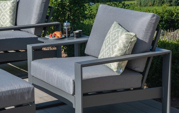 Maze Amalfi 5pc Lounge Set - Grey Maze Amalfi 5pc Lounge Set - Grey