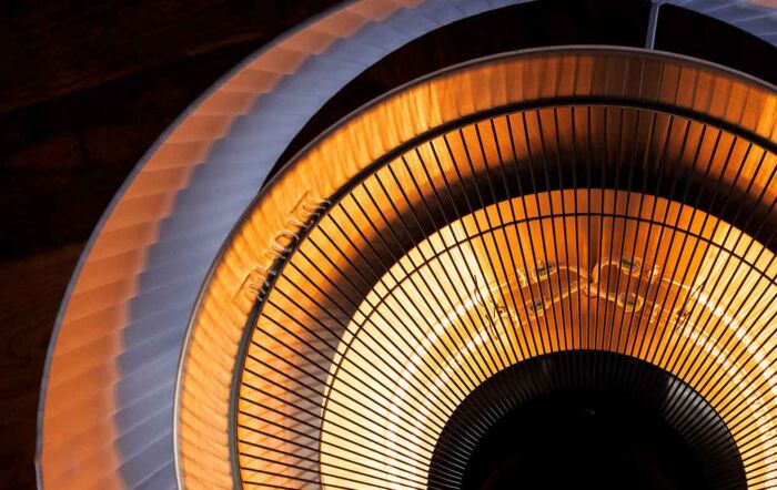 Maze 2100W Lyra Freestanding Electric Patio Heater - White Maze 2100W Lyra Freestanding Electric Patio Heater - White