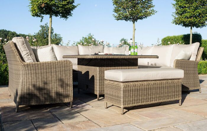 Maze Winchester Royal U shaped Sofa Set with Fire Pit Table Maze Winchester Royal U shaped Sofa Set with Fire Pit Table