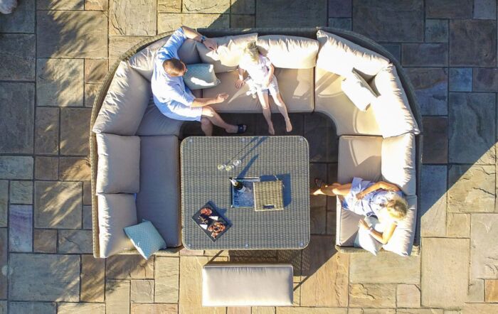 Maze Winchester Royal U Shaped Adjustable Sofa Set Maze Winchester Royal U Shaped Adjustable Sofa Set