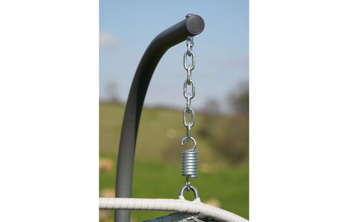 Bramblecrest Monterey Double Hanging Cocoon Egg Chair In Grey Bramblecrest Monterey Double Hanging Cocoon Egg Chair In Grey