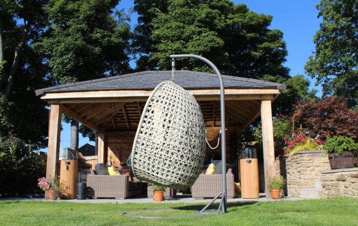 Bramblecrest Monterey Single Hanging Cocoon Egg Chair - Grey Bramblecrest Monterey Single Hanging Cocoon Egg Chair - Grey