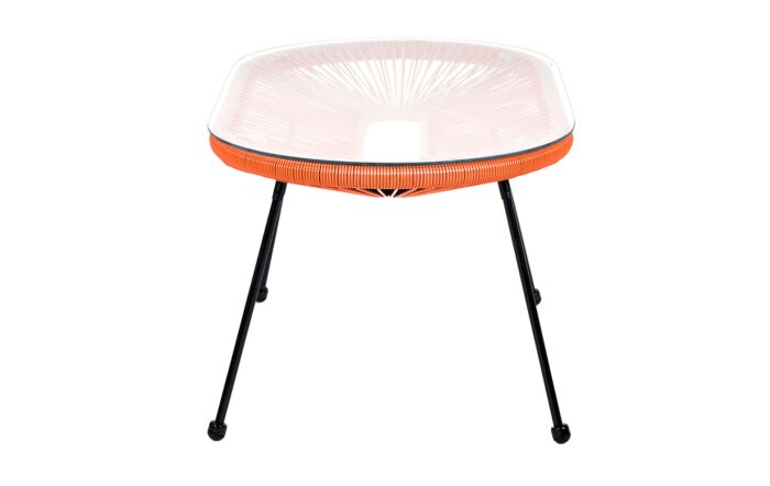 Pacific Lifestyle Orange PU Rio 4 Piece Seating Set