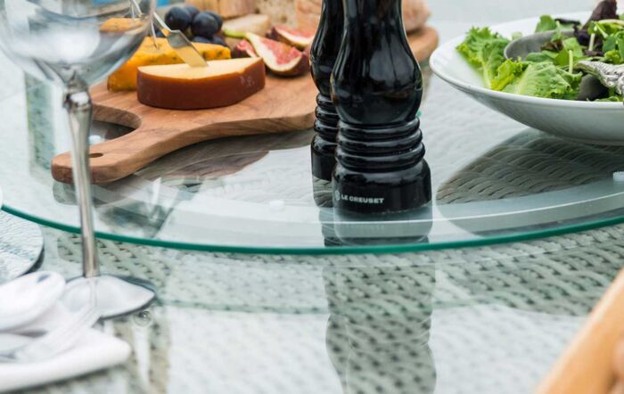 Maze Oxford Grey 6 Seat Oval Dining Set With Ice Bucket & Venice Chairs Maze Oxford Grey 6 Seat Oval Dining Set With Ice Bucket & Venice Chairs